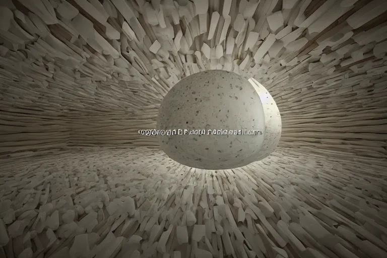 Image similar to many white spherical egg shaped spaces arranged up and down formation a cell building, by pierre bernard, on the calm lake, people's perspective, future, interior wood, marble, award winning, highly detailed 4 k art, dusk, unreal engine highly rendered, global illumination, radial light, internal environment