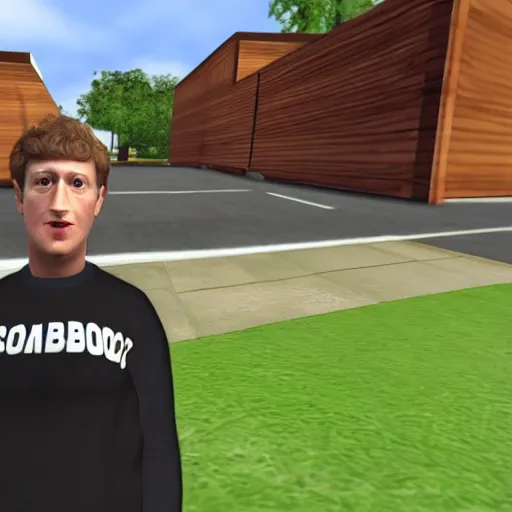 Image similar to mark zuckerberg in gmod ttt