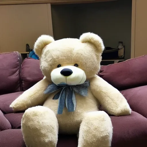 Image similar to a stuffed teddy bear with too long of legs