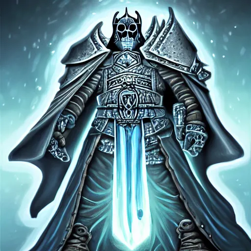 Image similar to the lich king artwork by mendoza eddie