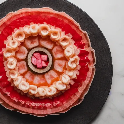 Prompt: professional photo of aspic, extreme details, 5 0 mm, cozy