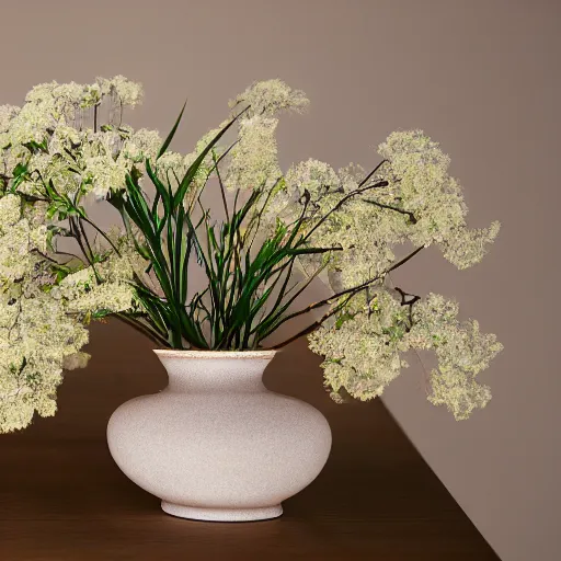 Prompt: a photo of 8k Ikebana, ikenobo, ohararyu, sougetsu, wide angle, sony a7r3, ultra detail, photorealistic, in simple background