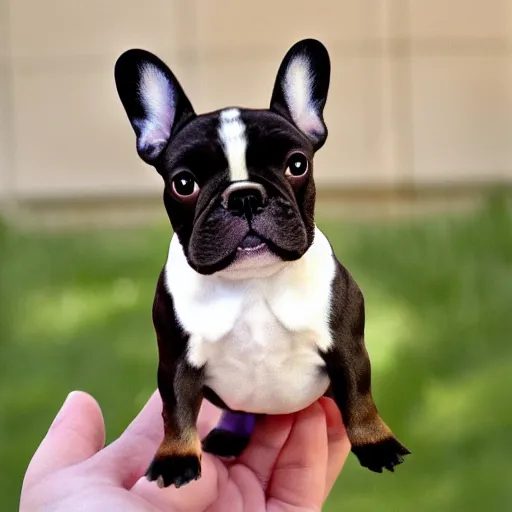 Image similar to red fawn hair french bulldog in pixar style ultra detail photo