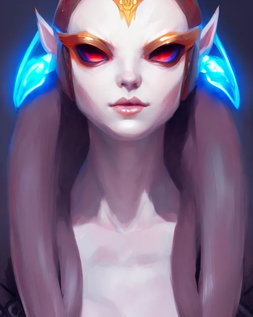 Image similar to character concept art of midna | | cute - fine - face, pretty face, realistic shaded perfect face, fine details by stanley artgerm lau, wlop, rossdraws, james jean, andrei riabovitchev, marc simonetti, and sakimichan, tranding on artstation