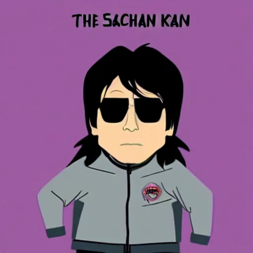 Image similar to jackie chan, in the style of south park