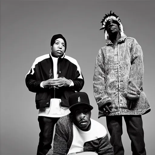 Image similar to a tribe called quest new york black and white