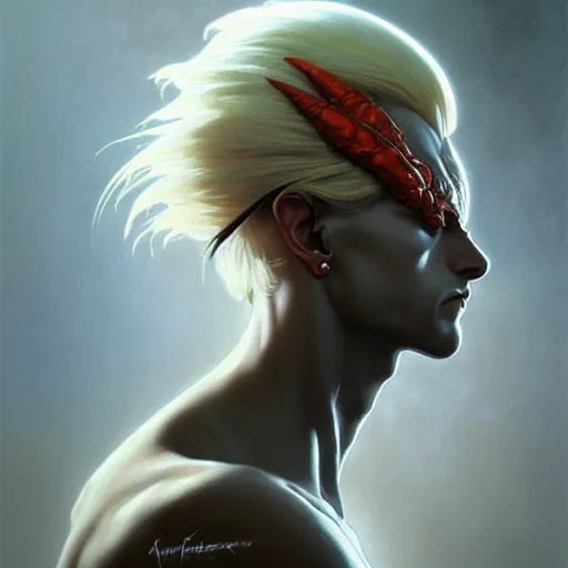 Prompt: portrait of a kefka, dark, piercing eyes, gentle expression, elegant clothing, photorealistic, highly detailed, artstation, smooth, sharp focus, art by michael whelan, artgerm, greg rutkowski and alphonse mucha