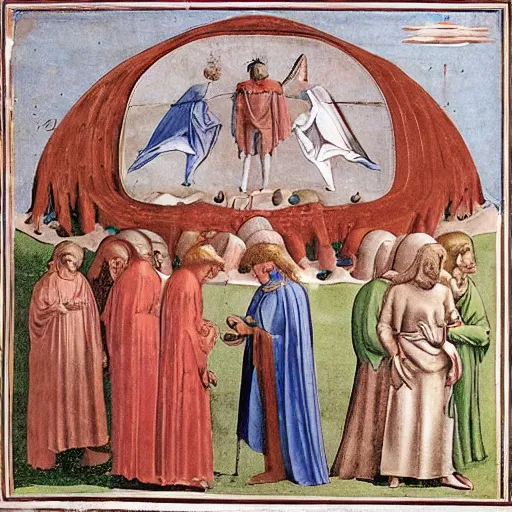 Image similar to illustration for the Divina Commedia by Dante