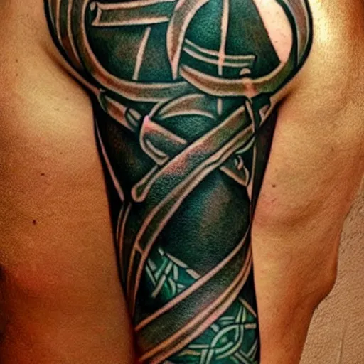 Native american & irish warriors withstanding the storm | Tattoo contest |  99designs