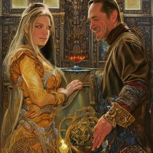 Prompt: The ring of three wishes, art by Donato Giancola and James Gurney, digital art, trending on artstation