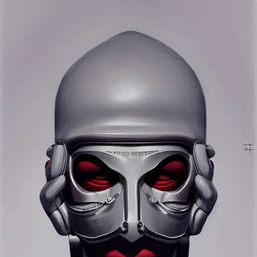 Image similar to mf doom by james jean, tom bagshaw, rococo vfx portrait