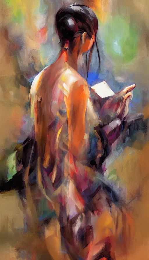 Image similar to portrait of a digital shaman, by emilia wilk