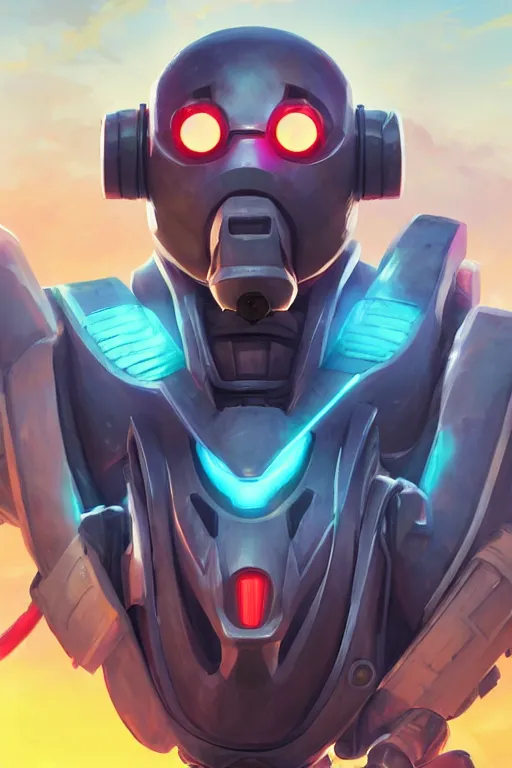 Image similar to epic mask helmet robot ninja portrait stylized as fornite style game design fanart by concept artist gervasio canda, behance hd by jesper ejsing, by rhads, makoto shinkai and lois van baarle, ilya kuvshinov, rossdraws global illumination radiating a glowing aura global illumination ray tracing hdr render in unreal engine 5