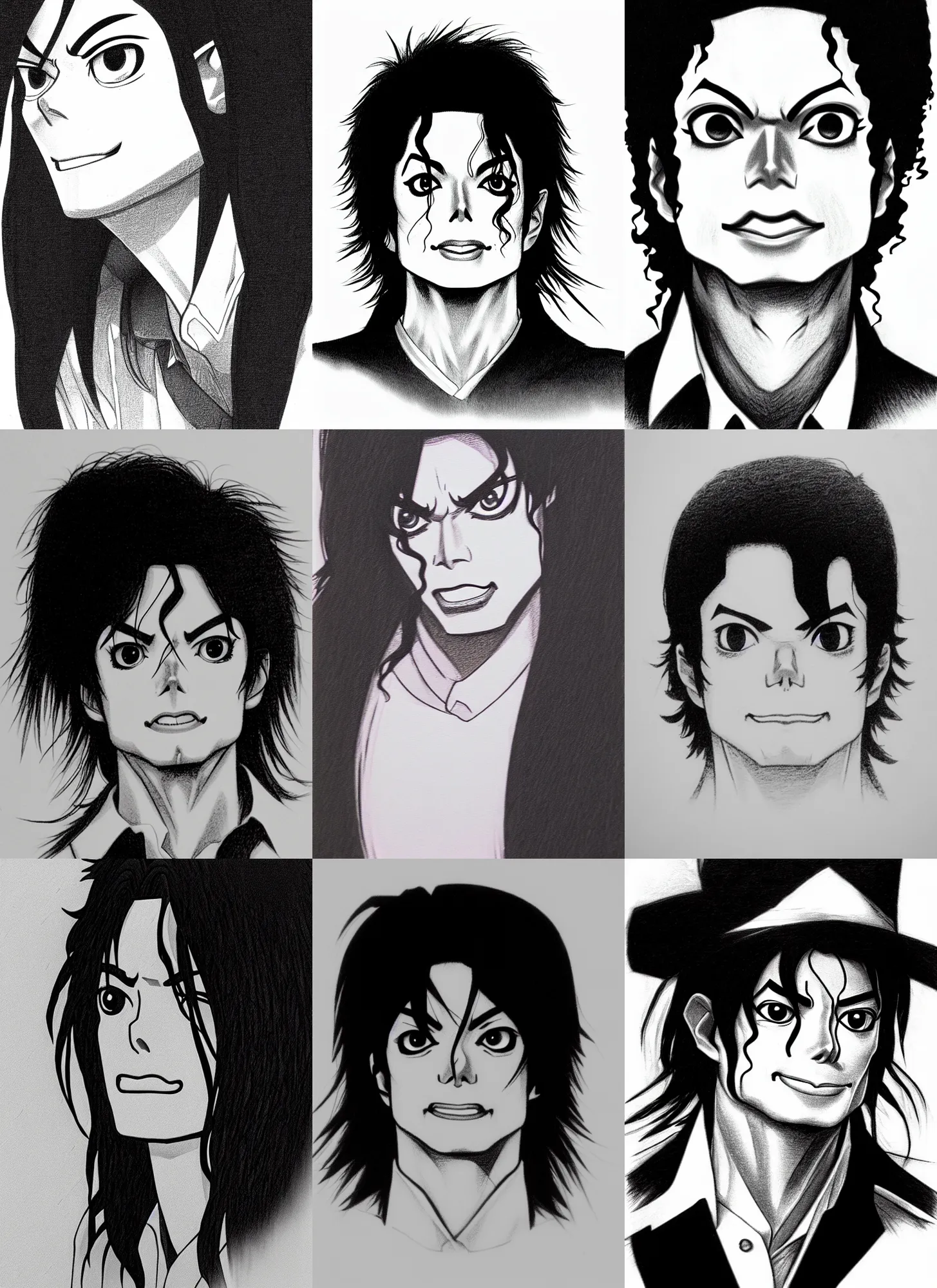 black michael jackson cartoon drawings