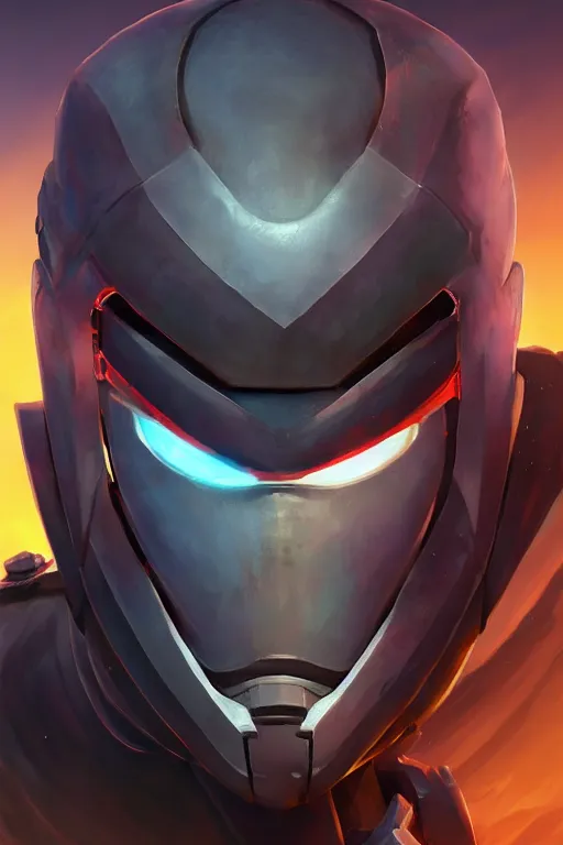 Image similar to epic mask helmet robot ninja portrait stylized as fornite style game design fanart by concept artist gervasio canda, behance hd by jesper ejsing, by rhads, makoto shinkai and lois van baarle, ilya kuvshinov, rossdraws global illumination radiating a glowing aura global illumination ray tracing hdr render in unreal engine 5