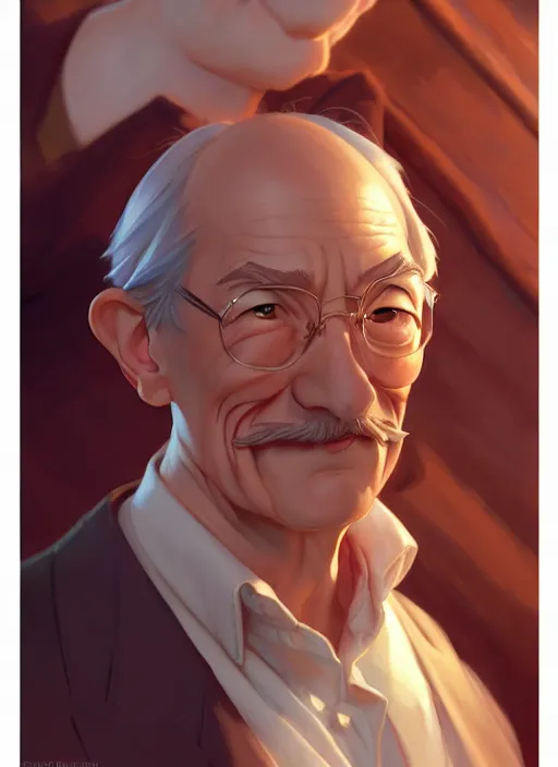 Prompt: cute clement atlee, natural lighting, path traced, highly detailed, high quality, digital painting, by don bluth and ross tran and studio ghibli and alphonse mucha, artgerm