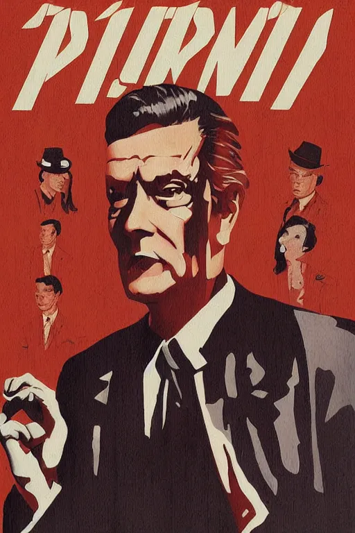 Prompt: Pulp book cover of Twin Peaks artwork by RAB quruiqing