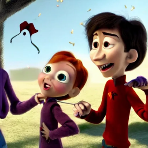 Image similar to Pixar animation about vampires 4K quality photo realistic