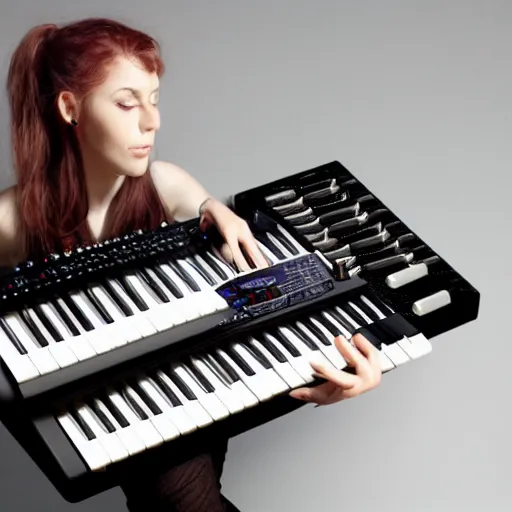 Prompt: synthesizer / human hybrid