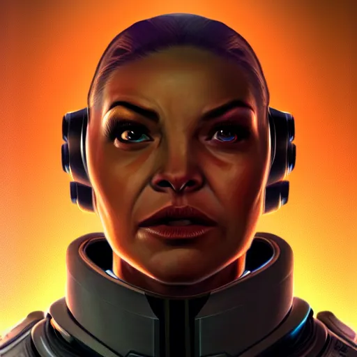 Prompt: portrait painting of a krogan scientist, mass effect, sharp focus, award - winning, trending on artstation, masterpiece, highly detailed, intricate. art by merwild and ernesto irawan and rachel denton