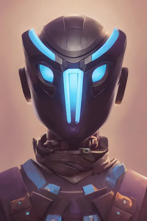 Image similar to epic mask helmet robot ninja portrait stylized as fornite style game design fanart by concept artist gervasio canda, behance hd by jesper ejsing, by rhads, makoto shinkai and lois van baarle, ilya kuvshinov, rossdraws global illumination radiating a glowing aura global illumination ray tracing hdr render in unreal engine 5