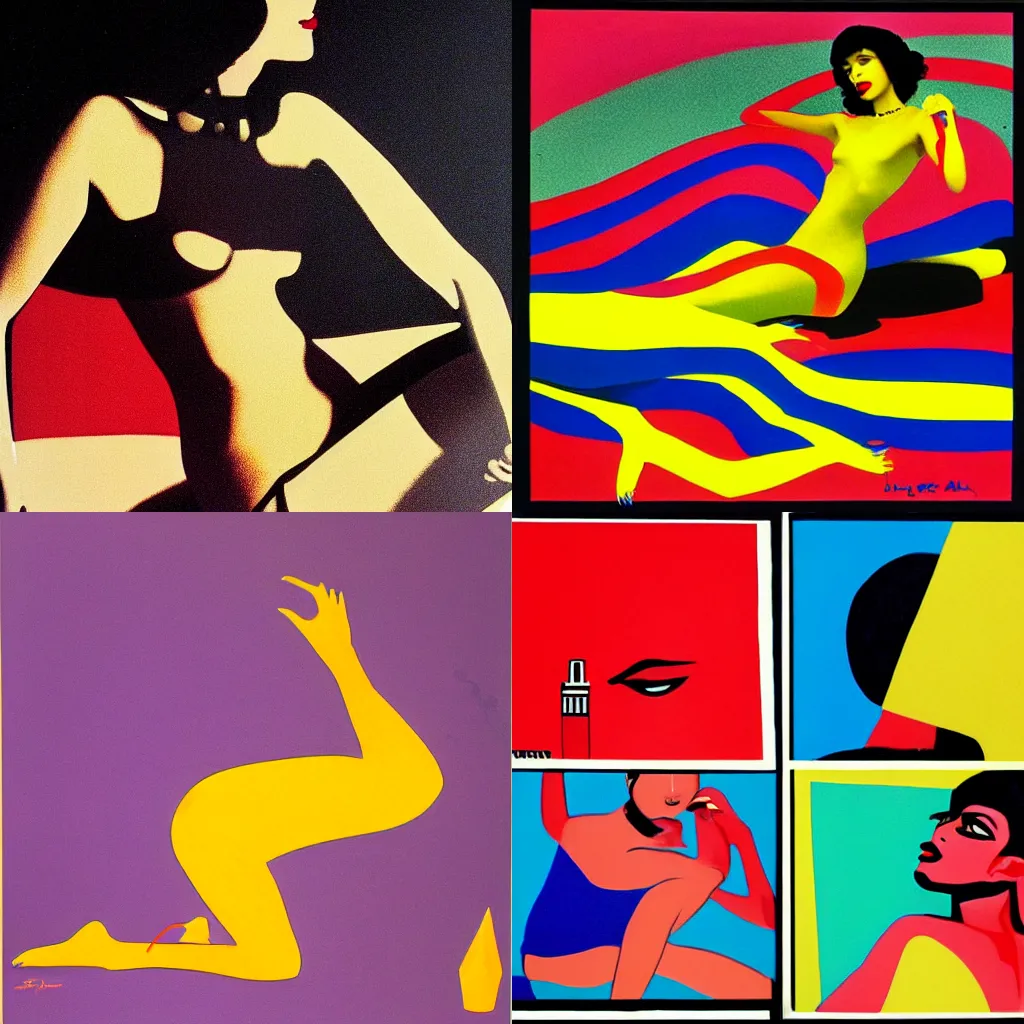 Prompt: art in the style of syd brak, 1 9 8 0 s