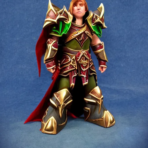 Prompt: Blood Elf Paladin in the style of Samwise Didier