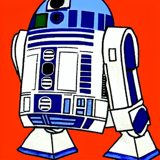 Image similar to r 2 d 2, by ken sugimori