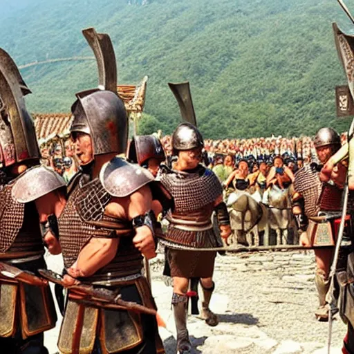 Image similar to roman army in china
