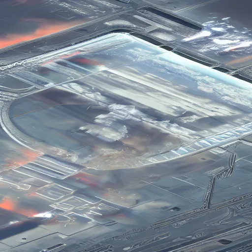 Image similar to sci-fi airport panel tile view from above on the coronation of napoleon painting and photogrammetry point cloud digital billboard in the middle, unreal engine 5, keyshot, octane, artstation trending, ultra high detail, ultra realistic, cinematic, 8k, 16k, in style of zaha hadid, colors in style of nanospace Michael Menzelincev, colors in style of the Blade Runner 2049, in plastic, dark, tilt shift,