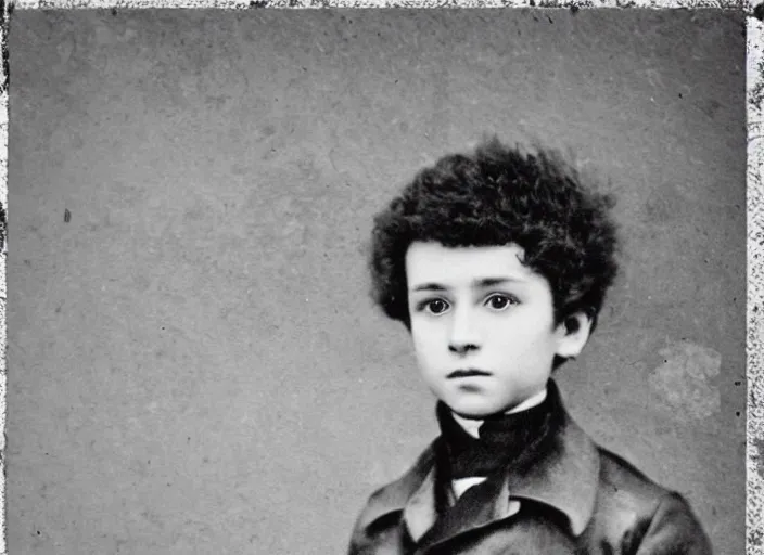 Image similar to professional fine detailed photo portrait of young alexander pushkin from makhachkala, dagestan. kid alexander pushkin in the postsoviet suburbia, iphone photo, instagram, black and white