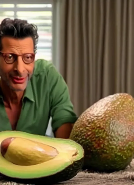 Image similar to an avocado covers jeff goldblum