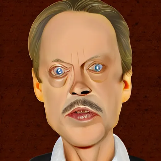 Image similar to steve buscemi made of gouda cheese