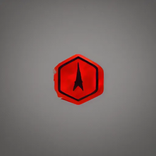 Image similar to modern logo of a tank for a game company. red