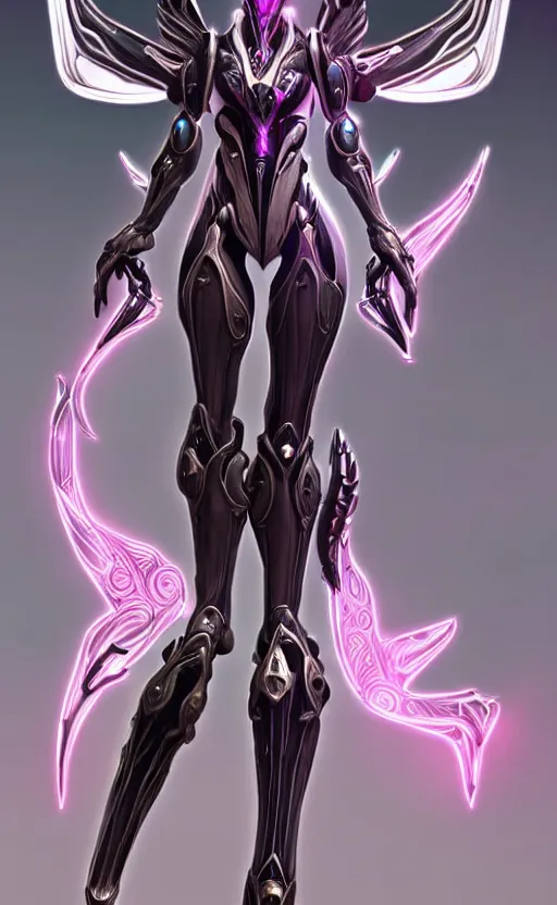 Image similar to extremely detailed goddess shot, front shot, low shot, of a beautiful saryn warframe, that's a giant beautiful stunning anthropomorphic robot female dragon with metal cat ears, standing elegantly on a mountain, detailed sharp robot dragon claws, robot dragon feet, streamlined pink armor, thick smooth warframe thighs, long elegant tail, detailed warframe fanart, destiny fanart, high quality digital art, giantess art, furry art, 3D realistic, warframe art, Destiny art, furaffinity, DeviantArt, artstation, 8k HD, octane render