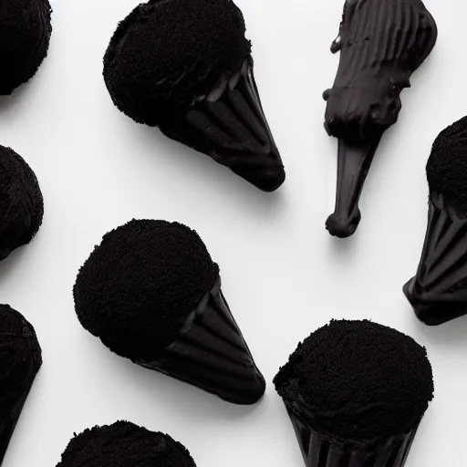 Image similar to dreamy black icecream