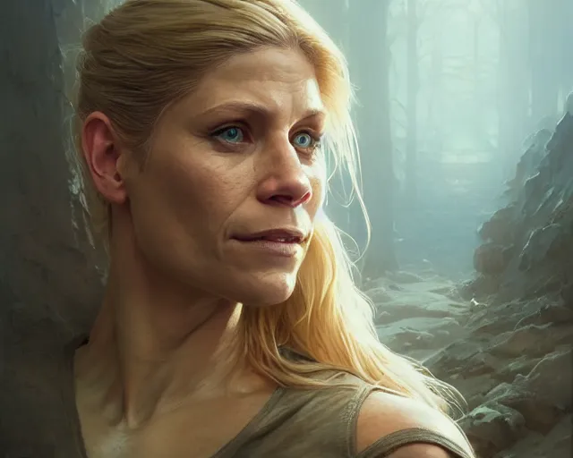 Prompt: highly detailed portrait of katee sackhoff, in the walking dead, stephen bliss, unreal engine, fantasy art by greg rutkowski, loish, rhads, ferdinand knab, makoto shinkai and lois van baarle, ilya kuvshinov, rossdraws, tom bagshaw, global illumination, radiant light, detailed and intricate environment