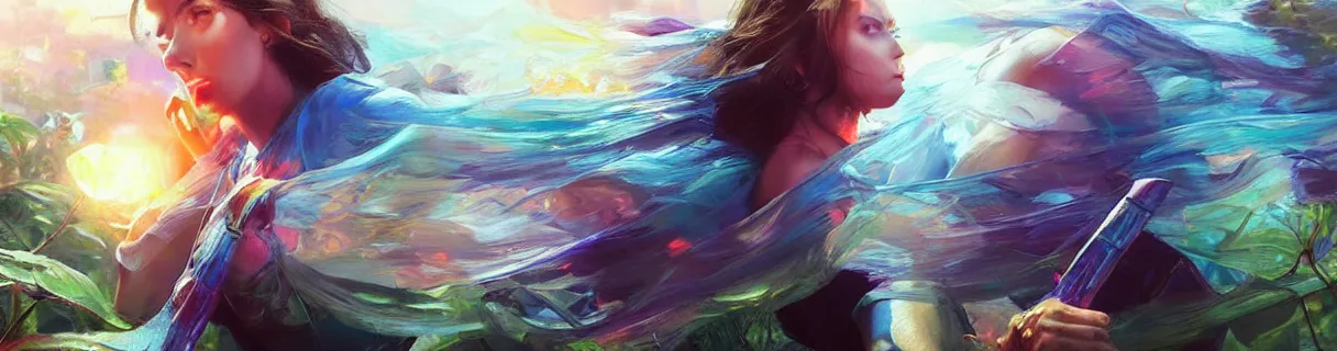 Image similar to wonderful colorful facebook banner. epic cinematic hyperrealism masterpiece. realistic poster with shaded lighting by craig mallismo, artgerm, jeremy lipkin and michael garmash, unreal engine, radiant light, detailed and complex environment, digital art, art station trends, detailed faces, detailed eyes