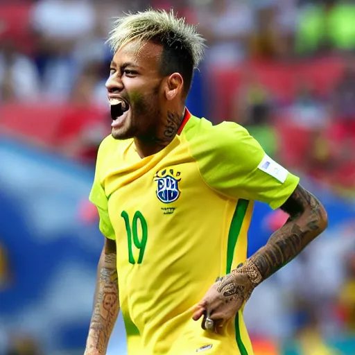 Prompt: neymar winning the world cup