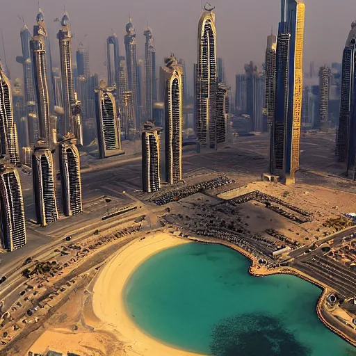 Prompt: gta : dubai, by james jilliard