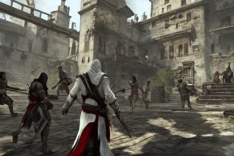 assassins creed gameplay, Stable Diffusion