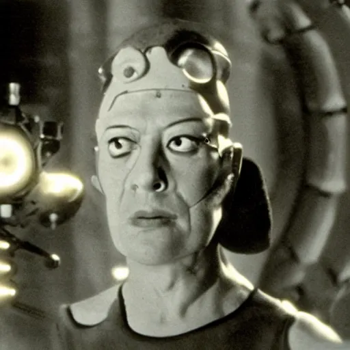 Image similar to movie still of dali cyborg, cinematic composition, cinematic light, criterion collection, by david lynch