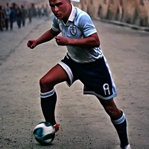 Prompt: real ronaldo by steve mccurry