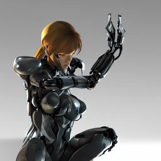 Image similar to mechanical woman bust, by vitaly bulgarov, by yoji shinkawa, by joss nizzi, by shoji kawamori, metal gear solid, zone of the enders, mecha, transformers cinematic universe, deviantart, artstation, render, unreal engine