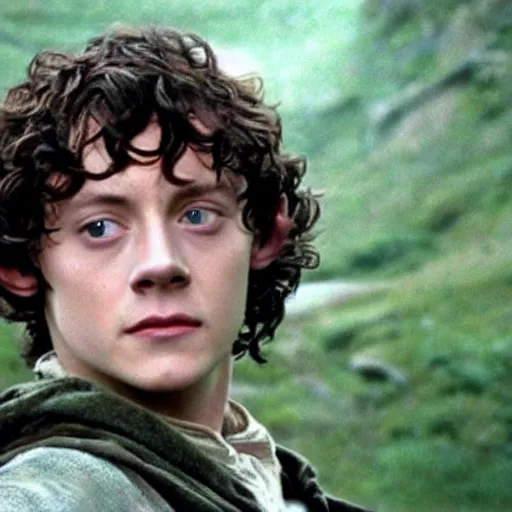 Prompt: harry styles as frodo in lord of the rings