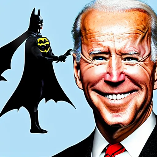 Prompt: joe biden as batman, realistic