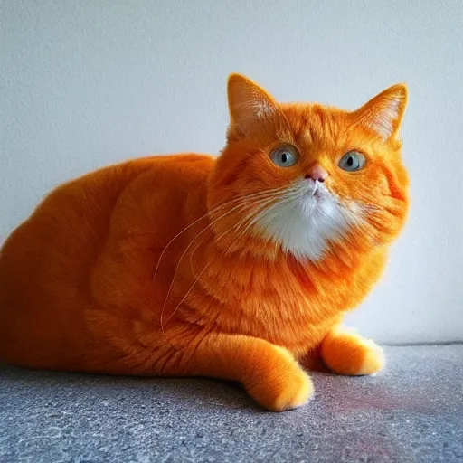 Image similar to an orange cat that looks like a loaf of bread