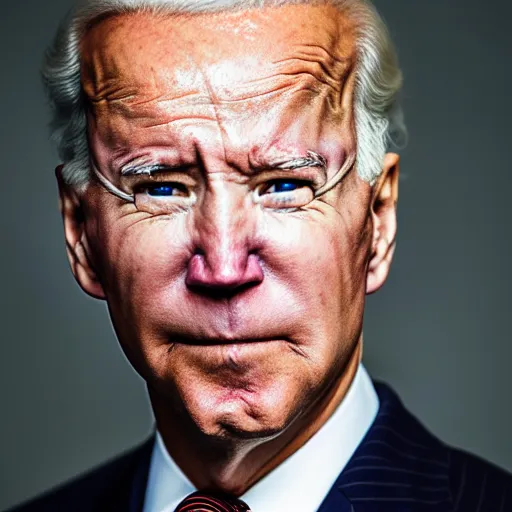 Image similar to A portrait of joe biden with stoned red eyes, highly detailed, studio lighting, professional photograph, 4K HD