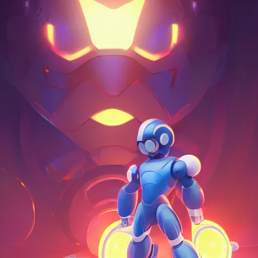 Image similar to hero world mega man, behance hd by jesper ejsing, by rhads, makoto shinkai and lois van baarle, ilya kuvshinov, rossdraws global illumination