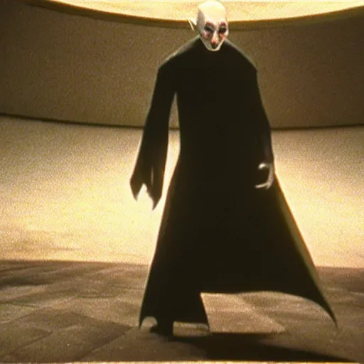 Prompt: nosferatu futuristic dark lost cam footage